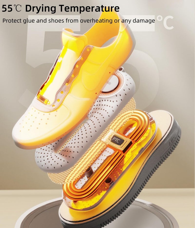 Snowpea Electric Shoe Dryer, Ski Boots Dryer, Shoe & Boot Warmer for Sweaty Sneakers Trainer Shoes with 3/6/9 Hours Timer - Image 4